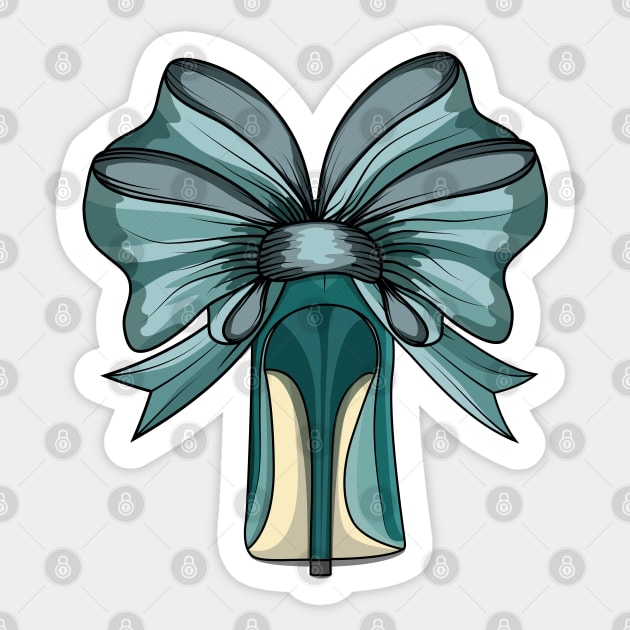 Heel With Bow Sticker by Designoholic